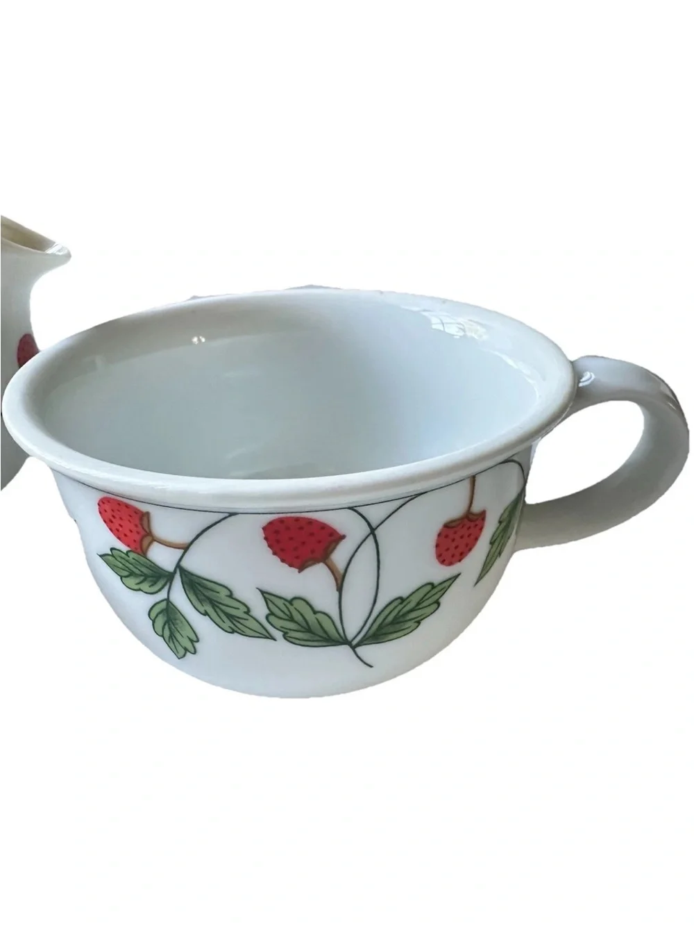 Vintage Strawberry Tea for One 3 PCs Set Toscany Collection Japan 1970 EUC